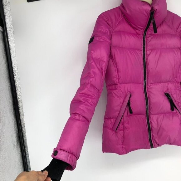 SAM New York Magenta Pink Iconic Freestyle 80%Goose Down Winter Puffer Jacket ~S - Picture 11 of 16